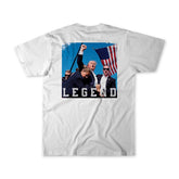 born united - forever legend white trump tee