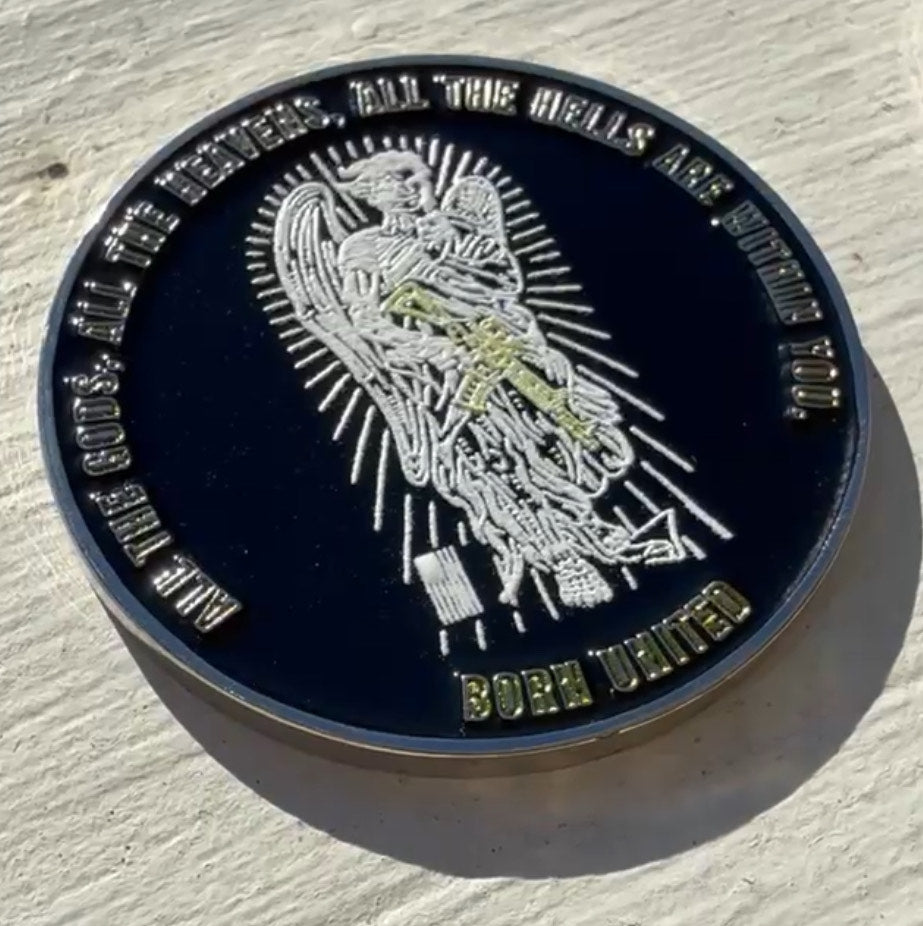 Heavens And Hells Challenge Coin