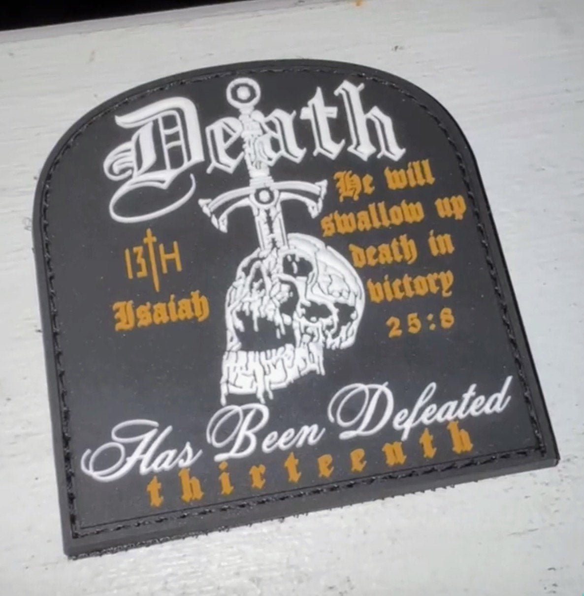 Death's Defeat PVC Patch