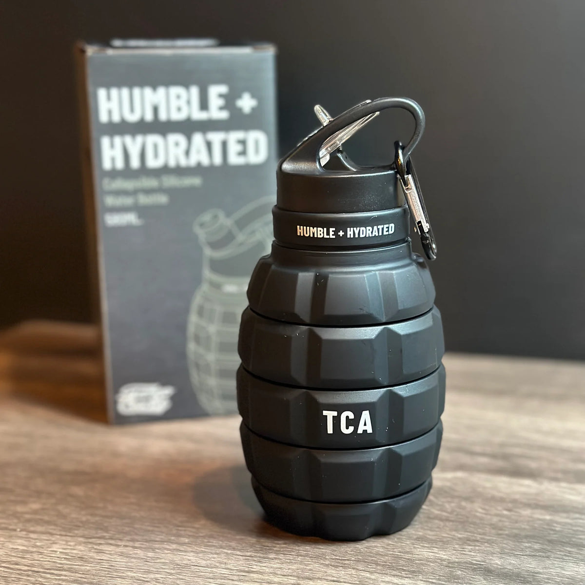 Humble + Hydrated 20 oz Water Bottle - Black