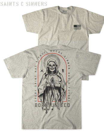 Saints and Sinners Tee - Heather Gray | Born United Saints and Sinners Tee - Heather Gray | Born United
