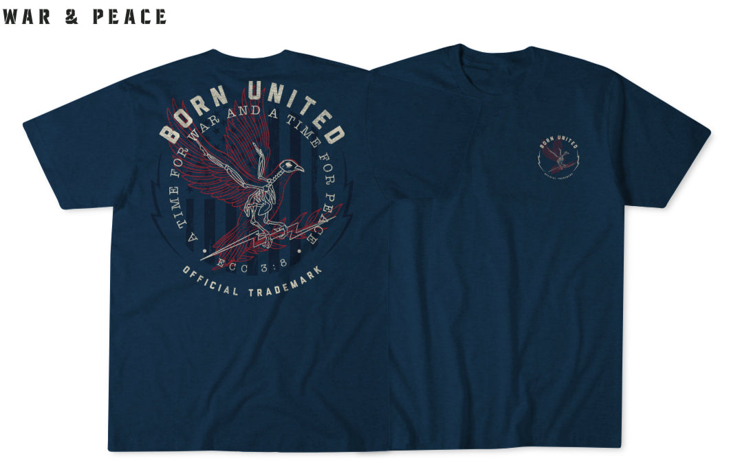 War and Peace Tee - Blue