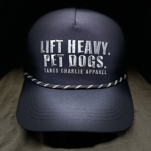 tango charlie - lift heavy pet dogs black snapback hat