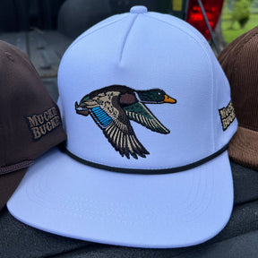 mucker bucket - mallard trucker embroidered hat