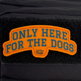 Only Here For The Dogs PVC Patch