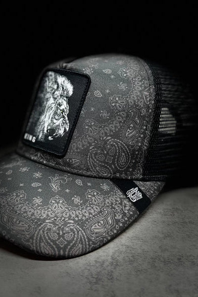 tango charlie - king black paisley snapback