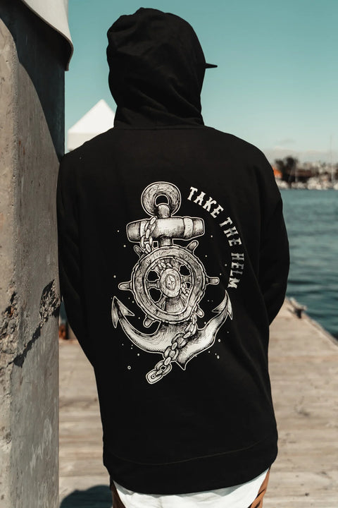 Take The Helm Black Hoodie