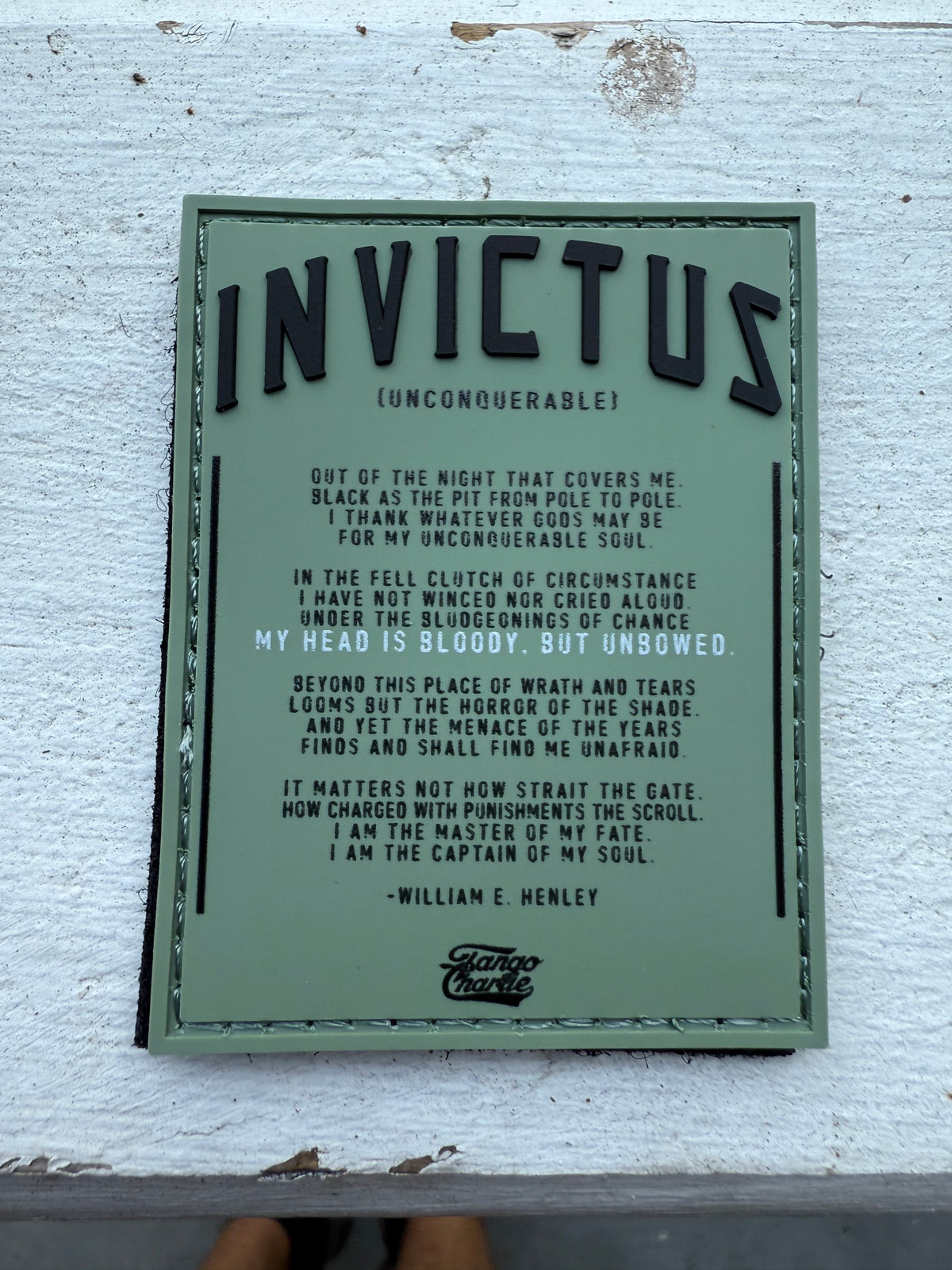 Invictus  PVC Patch