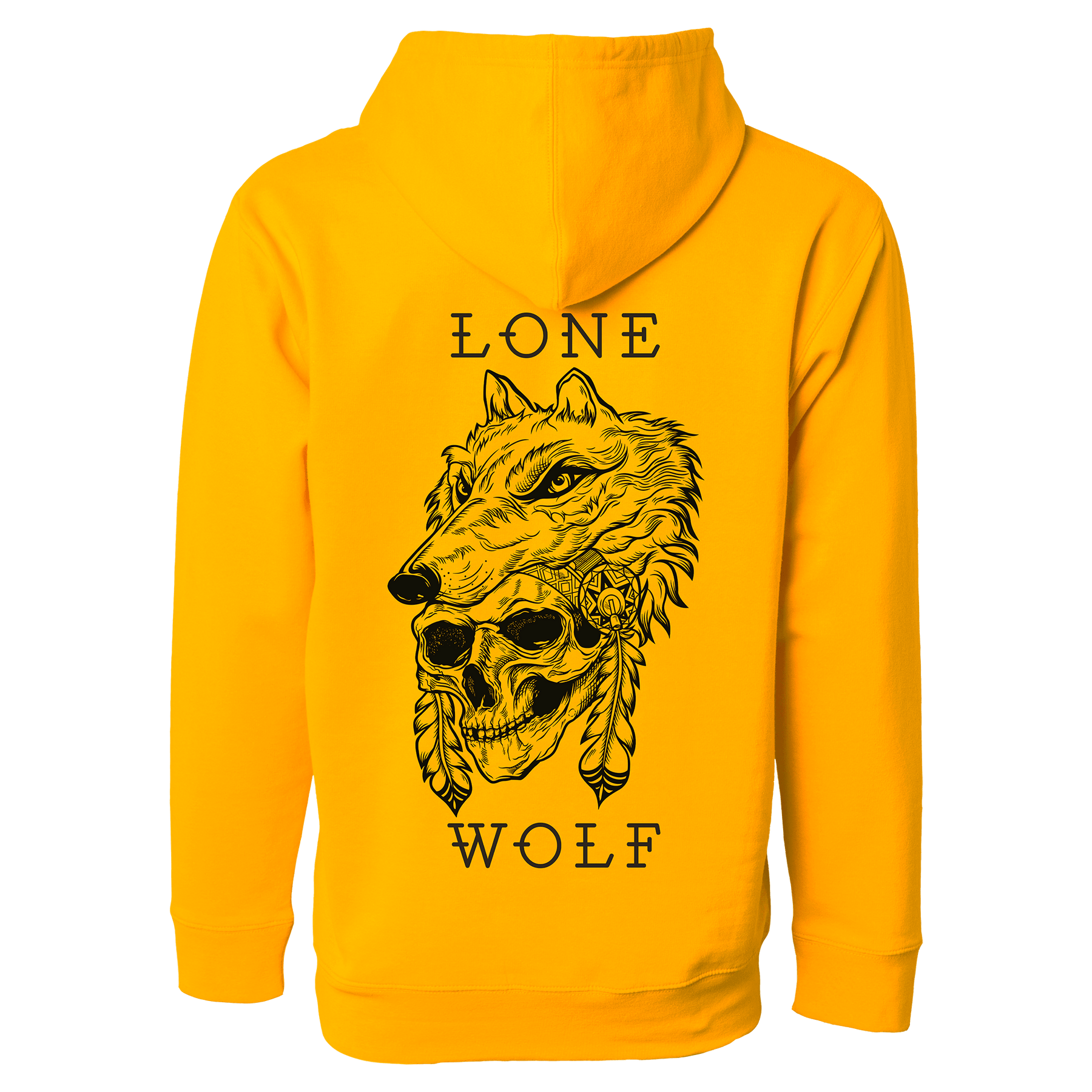 relentless betrayal - lone wolf gold hoodie