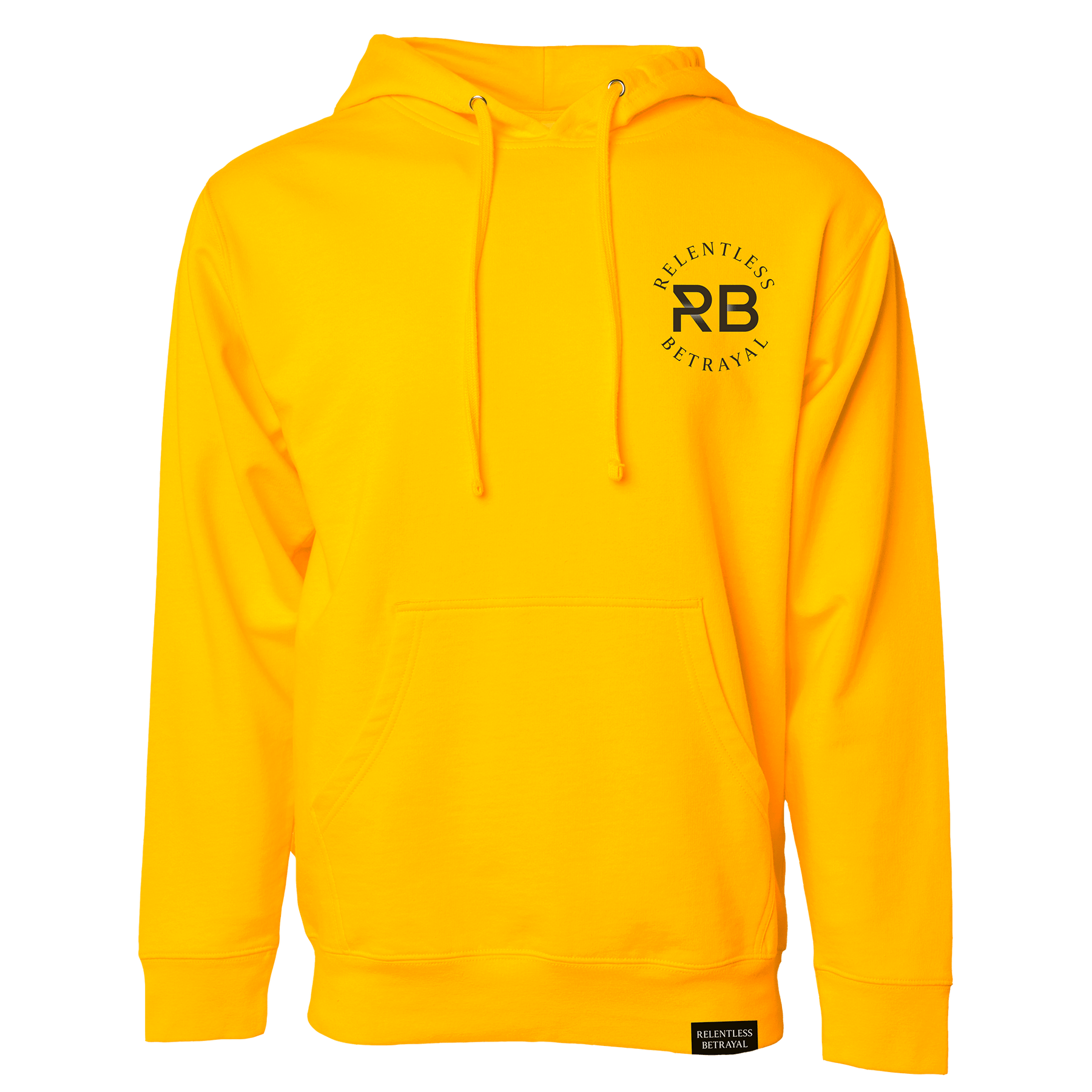 relentless betrayal - lone wolf gold hooded sweatshirt