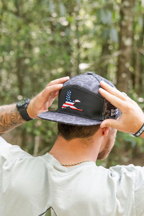 "Merica Duck Blackout Duck Camo Bucket