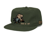 mucker bucket - good ol' boy green corduroy hat