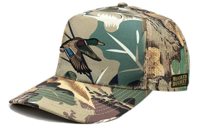 mucker bucket - mallard big woods trucker hat