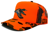 Mallard Orange Camo Trucker Bucket