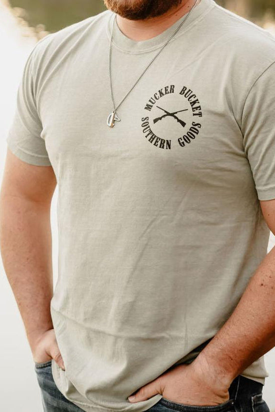 mucker bucket - got one premium tee front on model
