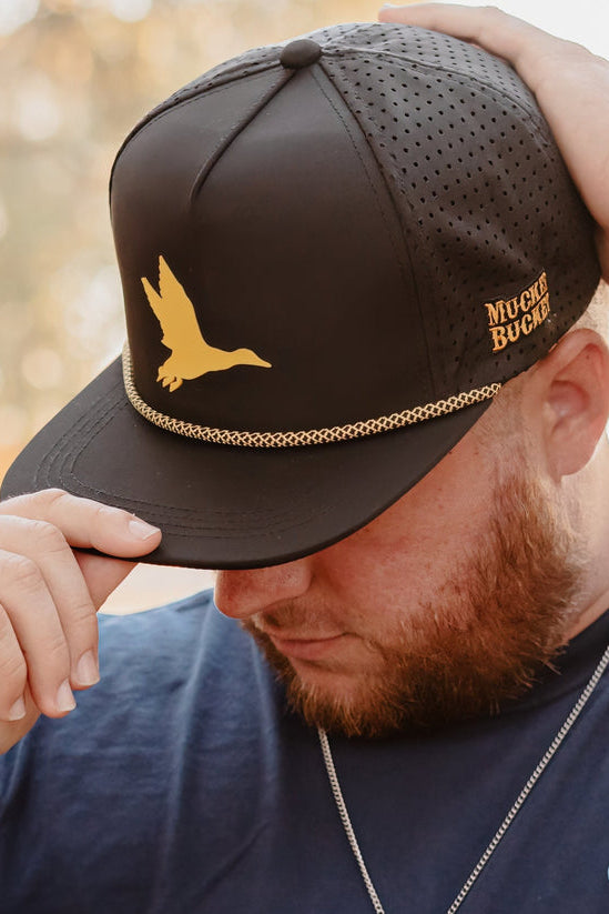 mucker bucket - duck king perforated hat