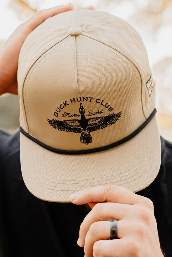 mucker bucket - duck hunt club bucket hat front on model