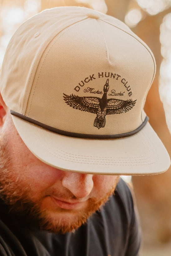mucker bucket - duck hunt club bucket hat side profile