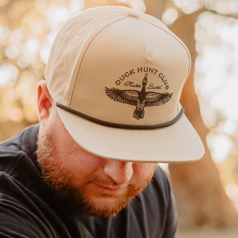 mucker bucket - duck hunt club bucket hat side profile