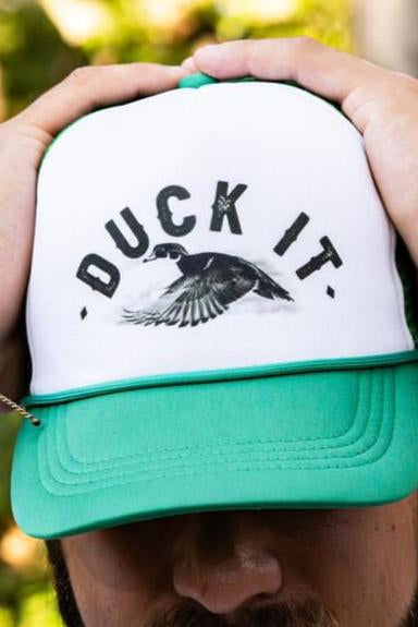 "Duck It" Green Trucker Hat