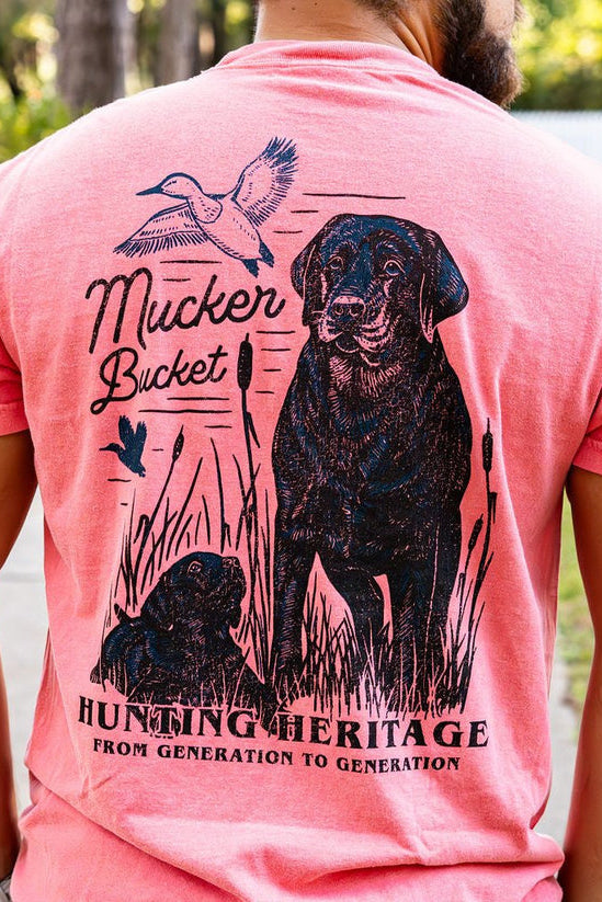 mucker bucket - unisex hunting heritage premium t-shirt