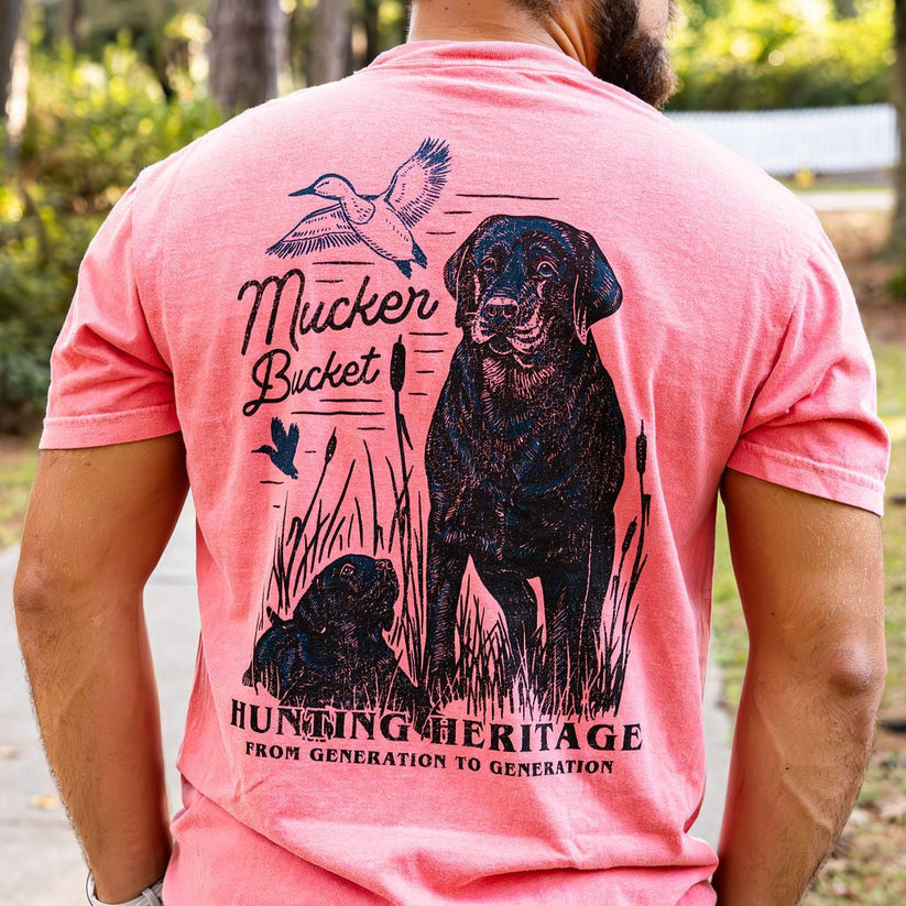 mucker bucket - unisex hunting heritage premium t-shirt