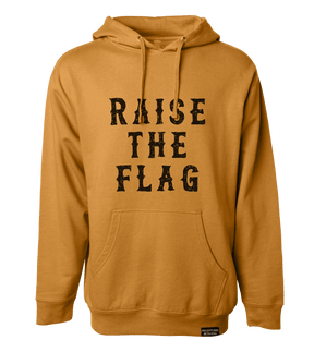 relentless betrayal - raise the flag premium toast hoodie front