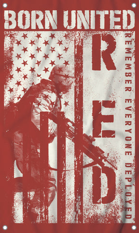 born united - r.e.d. friday flag