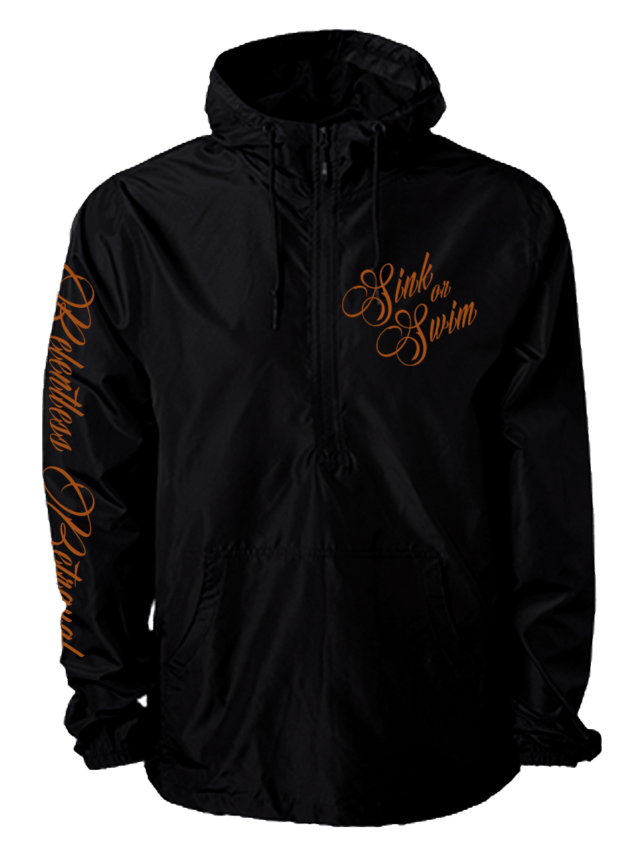 relentless betrayal - sink or swim full zip jacket