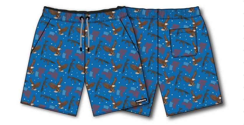 Men's Performance Hybrid Shorts | 5.5"- 'Merica Baby