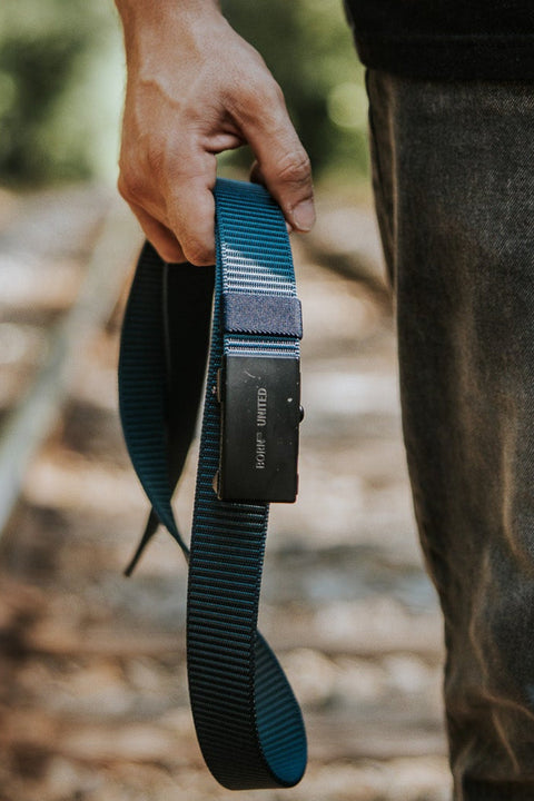 BU Logo Belt - Navy