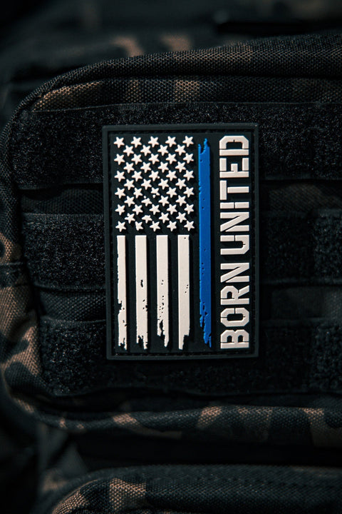 Blue Line Flag PVC Patch