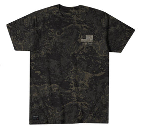 Union S/S Tee- Heather Gray Multi
