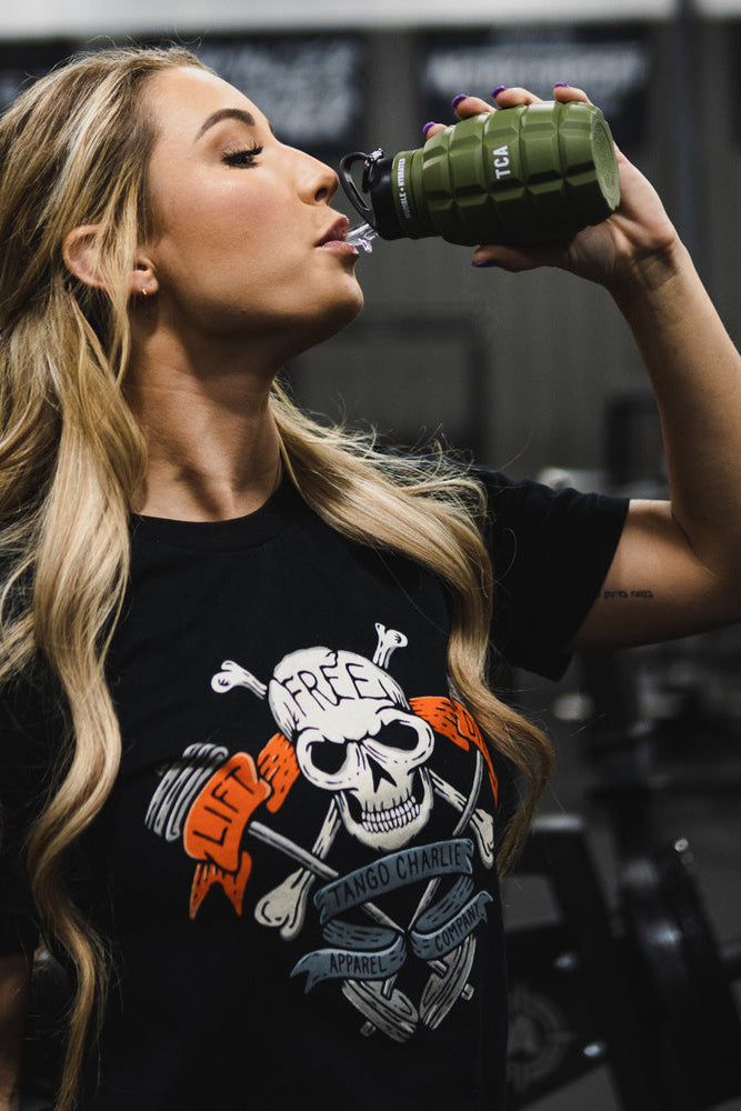 tango charlie - humble and hydrated grenade water bottle silicone