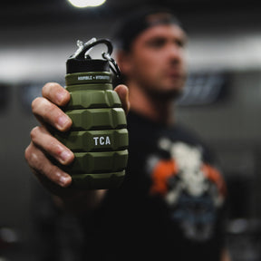 tango charlie - humble and hydrated grenade water bottle black