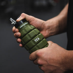 tango charlie - humble and hydrated wide neck water bottle army green