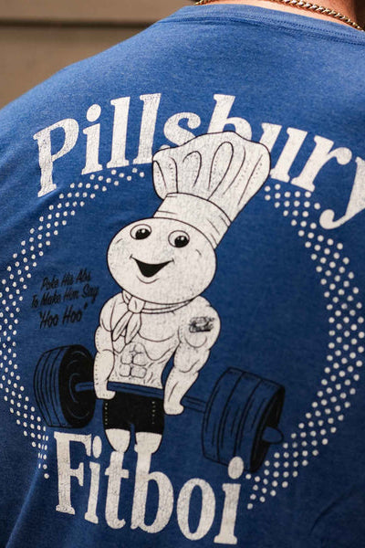 tango charlie - pillsbury fitboi tee back on model