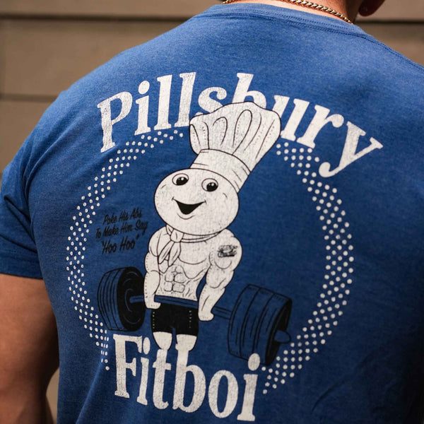 tango charlie - pillsbury fitboi tee back on model