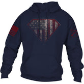 grunt style - black super patriot hoodie