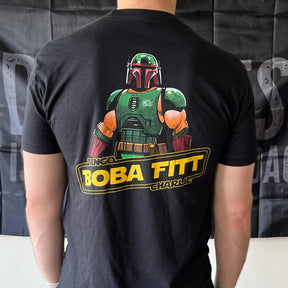 tango charlie - boba fitt t-shirt back on model