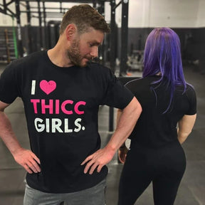 tango charlie - i heart thicc girls black training t-shirt