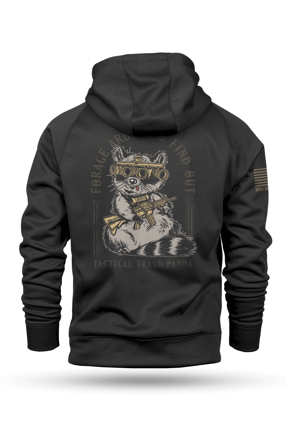 nine line apparel - trash panda tailgater hoodie back