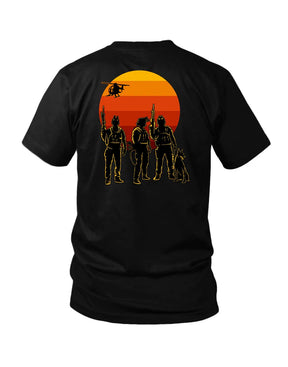 savage tacticians - unity sunset t-shirt back