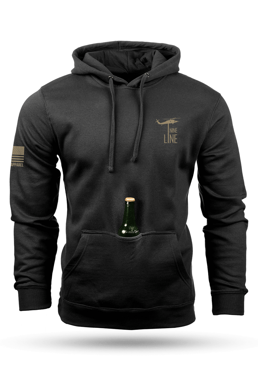 nine line apparel - trash panda tailgater hoodie front