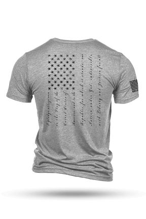 nine line apparel - the pledge athletic grey tee back