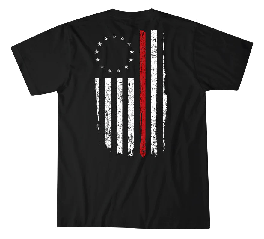 Support The Red S/S Tee- Black