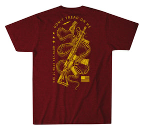 Coiled Snake Tee - Crimson Heather