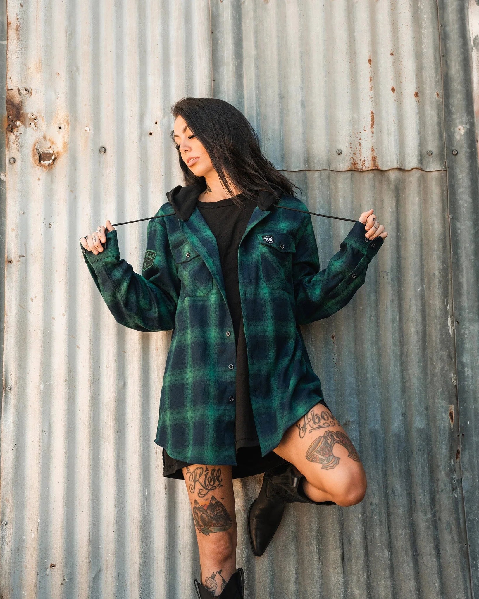 Lost At Sea Premium Hooded Flannel