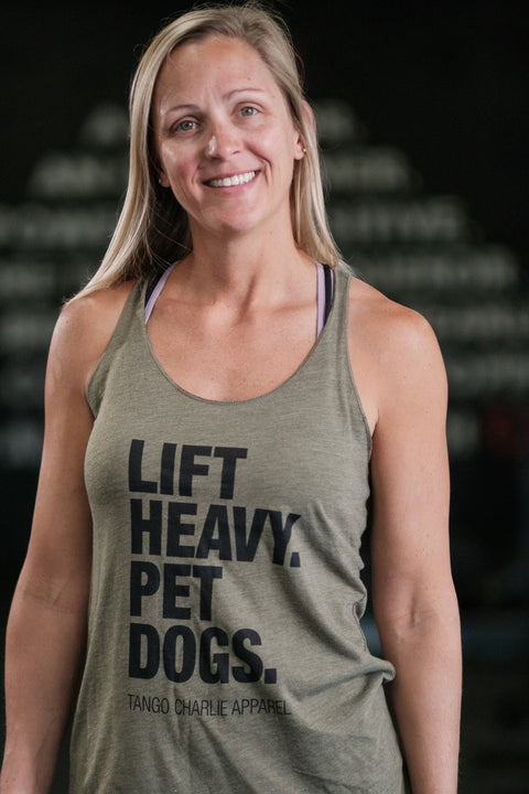 Lift Heavy. Pet Dogs Women's Tank