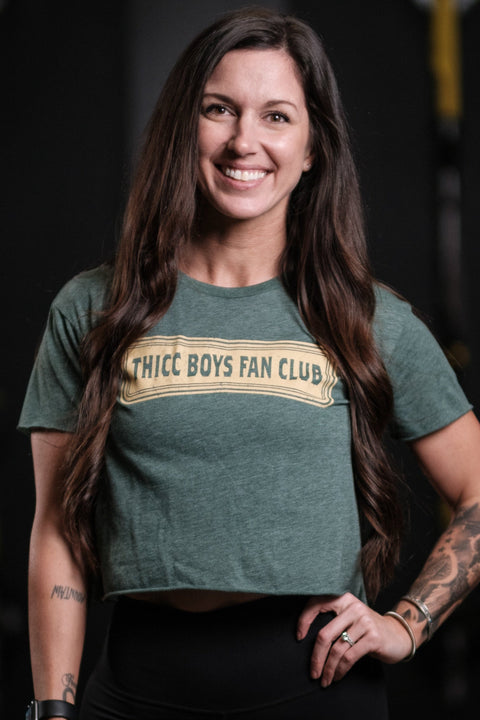 THICC Boys Fan Club Crop Tee - Green